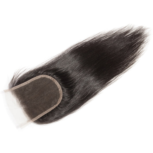 Brazilian Straight 5x5 Raw Closure