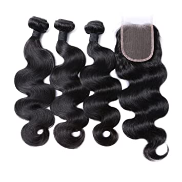 Brazilian Body Wave Raw 3 Bundle Deal + Closure