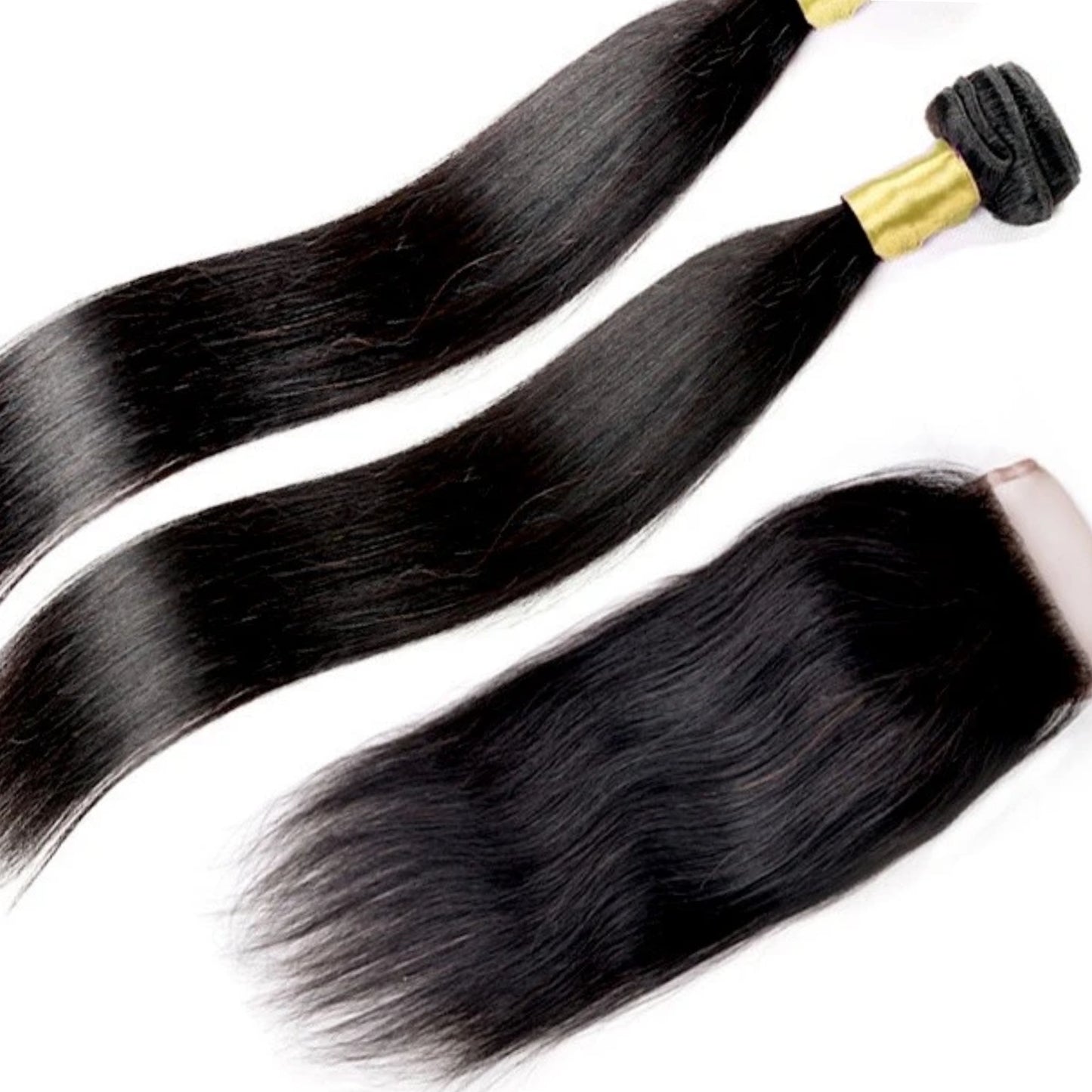 Brazilian Straight Raw 2 Bundle Deal + Closure